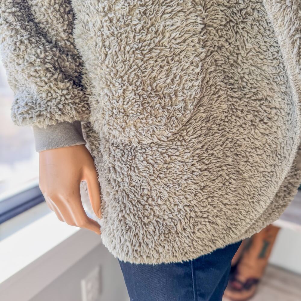 UnHide For Love Not Fur, Shleepy Hooded Cardigan/Robe-Taupe Ducky Women's Small - Picture 7 of 12